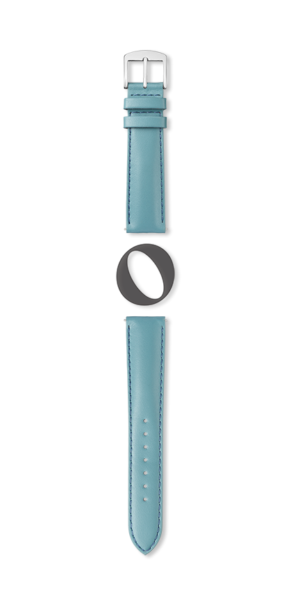 Bracelet montre NEW YORK (Bleu, Bleu ciel, 12/10, 110/70, Femme) - Photo 2