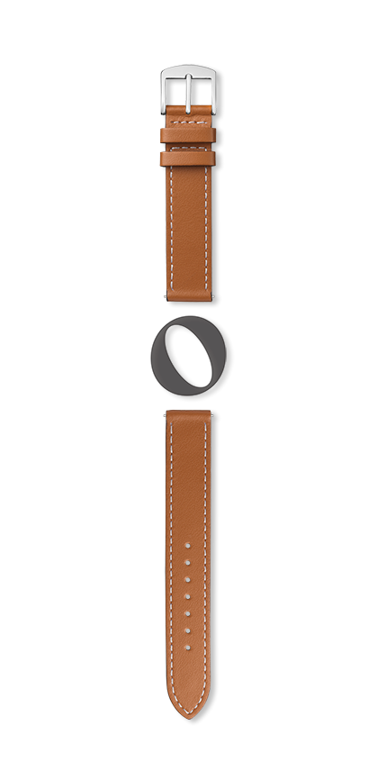 Bracelet montre MANHATTAN (Marron, Cognac, 24/22, 110/70, Homme) - Photo 2