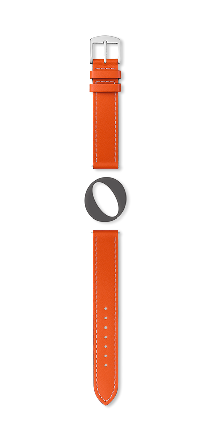 Bracelet montre MANHATTAN (Orange, Orange, 24/22, 110/70, Homme) - Photo 2
