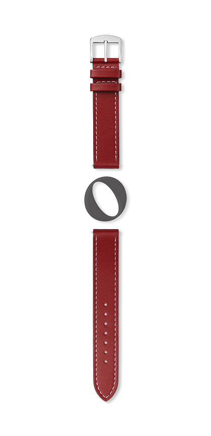 Bracelet montre MANHATTAN (Rouge, Rouge rubis, 14/14, 110/70, Femme) - Photo 2