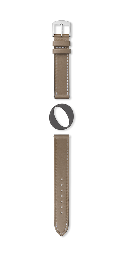 Bracelet montre MANHATTAN (Marron, Taupe, 24/22, 110/70, Homme) - Photo 2