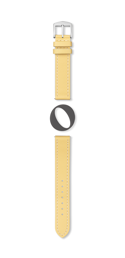 Bracelet montre MANHATTAN (Jaune, Jaune pâle, 14/14, 110/70, Femme) - Photo 2