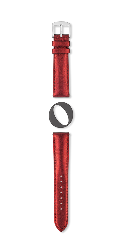 Bracelet montre NY BY NIGHT (Rouge, Rouge métallisé, 12/10, 110/70, Femme) - Photo 2