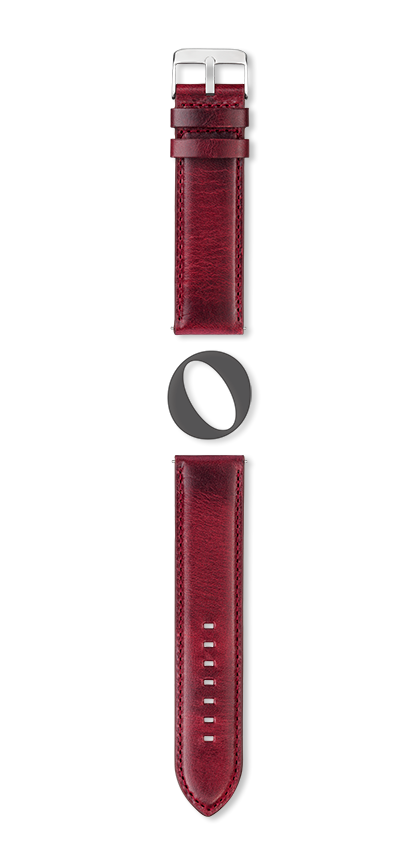 Bracelet montre IDAHO (Rouge, Bordeaux, 20/20, 115/80, Homme) - Photo 2