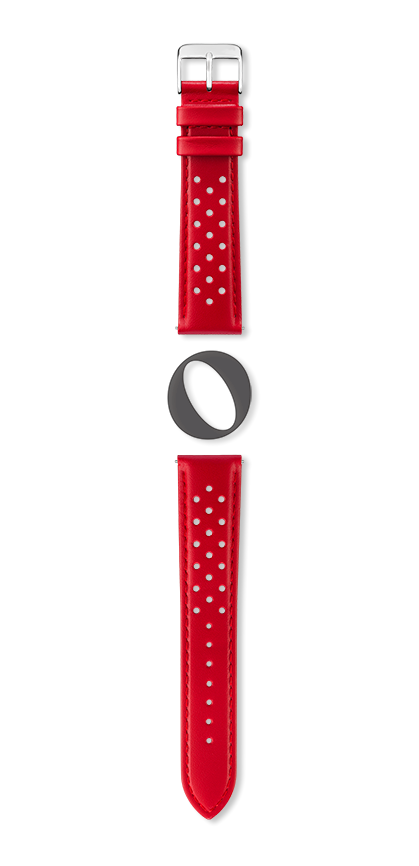 Bracelet montre SAN MARINO (Rouge, Rouge, 20/18, 115/80, Homme) - Photo 2