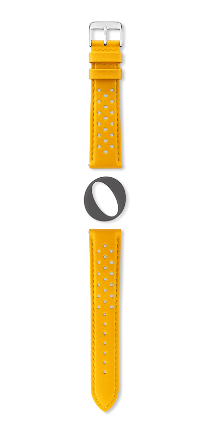 SAN MARINO watch strap (Yellow, Yellow, 22/20, 115/80, Man) - Picture 2