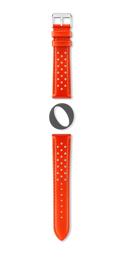 Bracelet montre SAN MARINO (Orange, Orange, 20/18, 115/80, Homme) - Photo 2