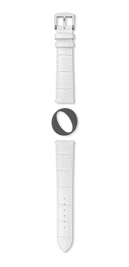 Bracelet montre YAOUNDE (Blanc, Blanc, 22/20, 115/80, Homme) - Photo 2