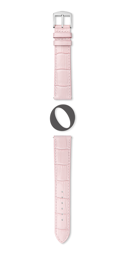 Bracelet montre YAOUNDE (Rose, Rose pâle, 12/10, 110/70, Femme) - Photo 2