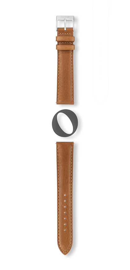 Bracelet montre TEXAS (Marron, Cognac, 18/16, 115/80, Homme) - Photo 2