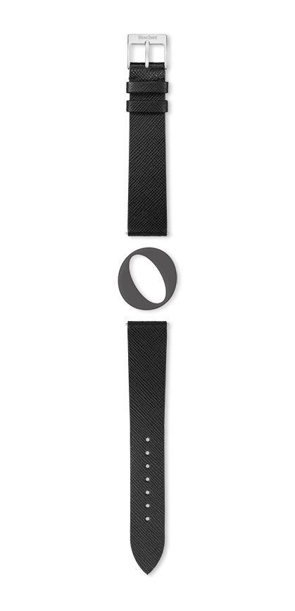 Bracelet montre ROMA (Noir, Noir, 16/14, 110/70, Femme) - Photo 2
