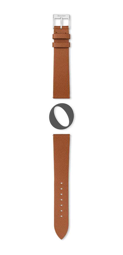 Bracelet montre ROMA (Marron, Cognac, 16/14, 110/70, Femme) - Photo 2