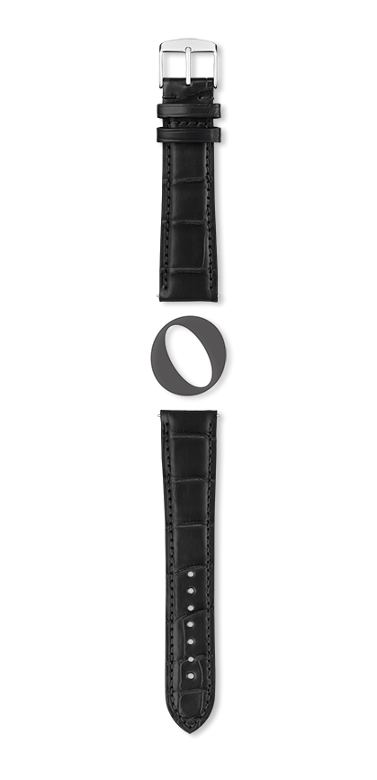 Bracelet montre ORLANDO (Noir, Noir, 16/14, 110/70, Femme) - Photo 2