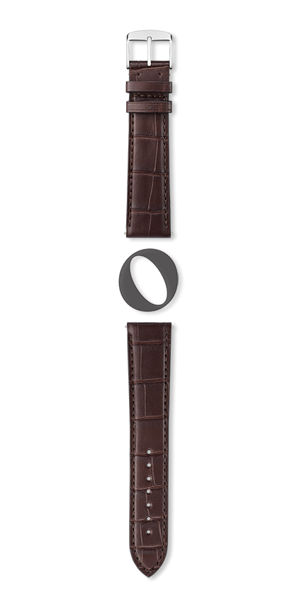 Bracelet montre ORLANDO (Marron, Vison, 18/16, 115/80) - Photo 2