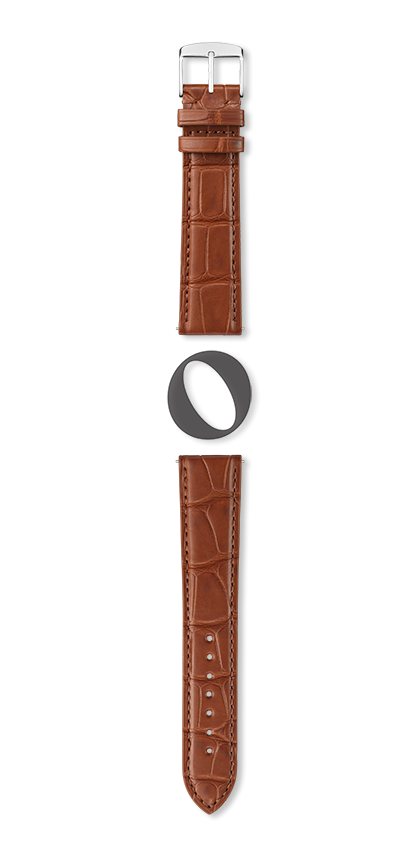 Bracelet montre ORLANDO (Marron, Cognac, 18/16, 115/80) - Photo 2