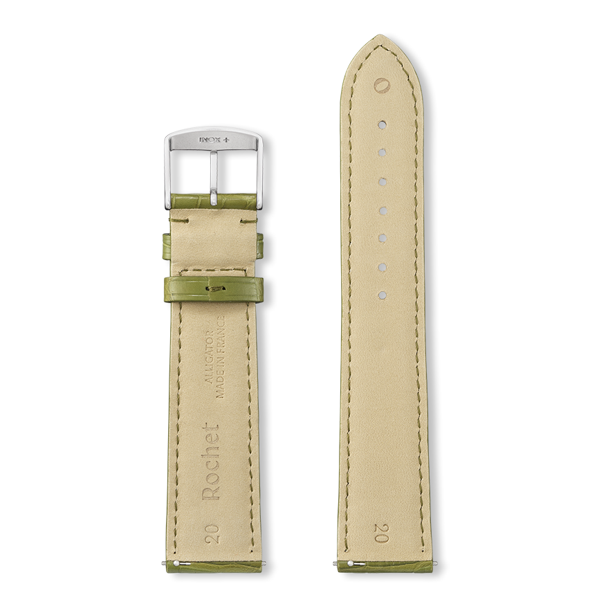 Bracelet montre ORLANDO (Vert, Kaki clair, 18/16, 115/80) - Photo 5