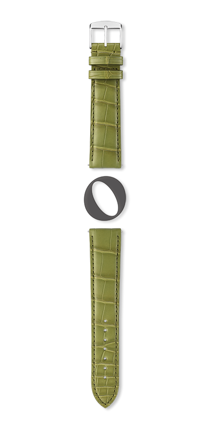 Bracelet montre ORLANDO (Vert, Kaki clair, 18/16, 115/80) - Photo 2