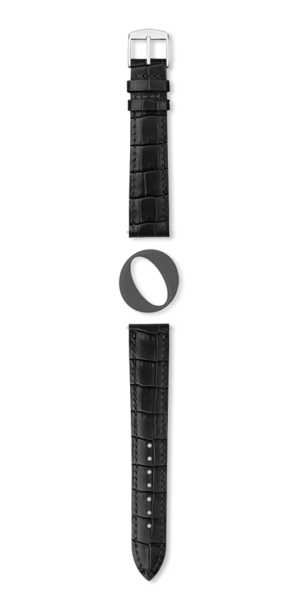 Bracelet montre CHARLESTON XL (Noir, Noir, 14/12, 120/80, Femme) - Photo 2
