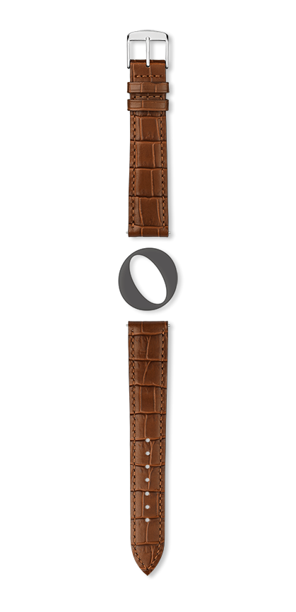 Bracelet montre CHARLESTON XL (Marron, Cognac, 18/16, 125/90) - Photo 2