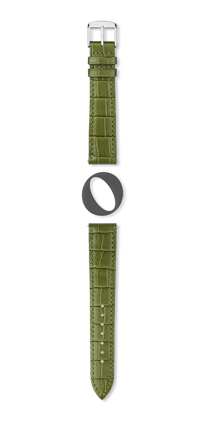 Bracelet montre CHARLESTON (Vert, Kaki, 18/16, 115/80) - Photo 2