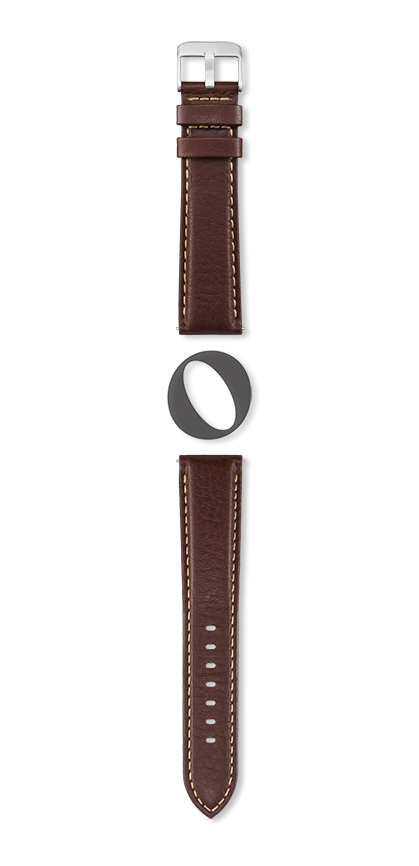 Bracelet montre AVIATOR (Marron, Vison, 18/16, 115/80, Homme) - Photo 2