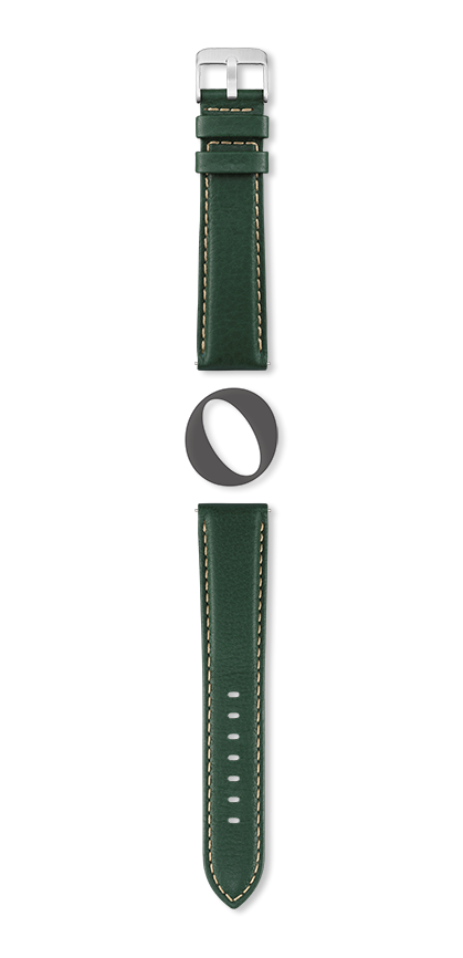 Bracelet montre AVIATOR (Vert, Vert lotus, 20/18, 115/80, Homme) - Photo 2