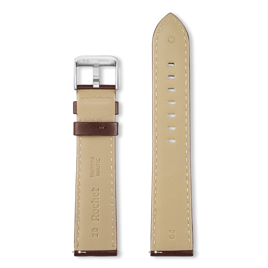 Bracelet montre AVIATOR (Marron, Vison, 22/20, 115/80, Homme) - Photo 5