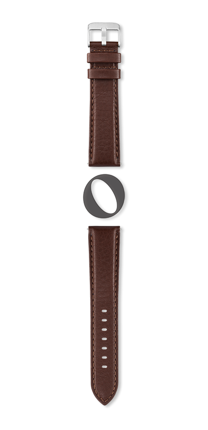 Bracelet montre AVIATOR (Marron, Vison, 22/20, 115/80, Homme) - Photo 2
