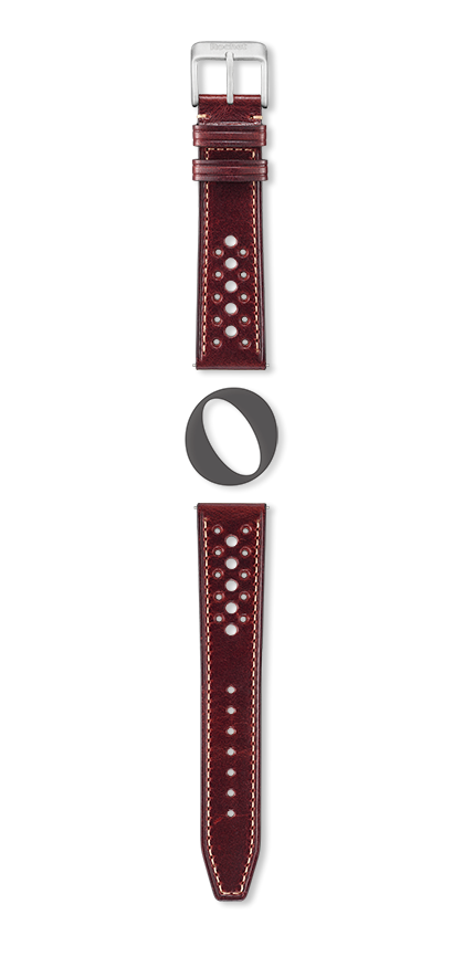 Bracelet montre MONZA (Rouge, Bordeaux, 20/18, 115/80, Homme) - Photo 2