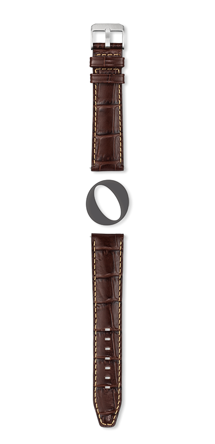 INDIANA watch strap - copie (Brown, Mink, 20/18, 125/90, Man) - Picture 2