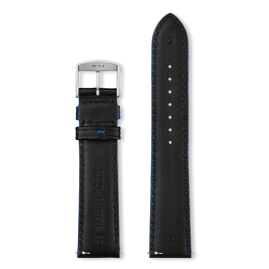 NEPTUNE watch strap (Black, Black/Blue, 20/18, 115/80, Man) - Picture 5