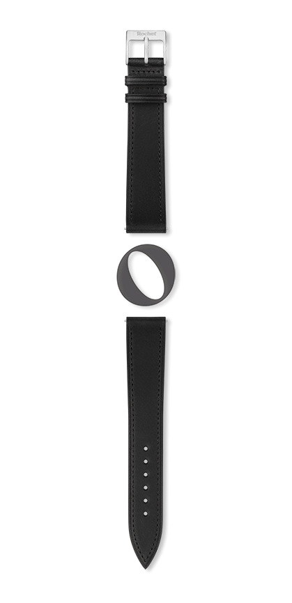 ROMA watch strap - copie (Black, Black, 21/18, 115/80, Woman) - Picture 2