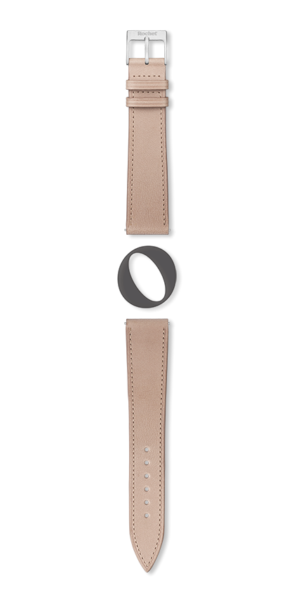 Bracelet montre VICENZA (Marron, Taupe pâle, 18/16, 115/80, Femme) - Photo 2
