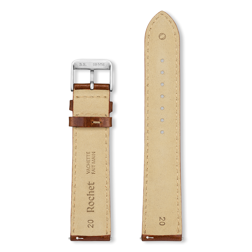 Bracelet montre COLORADO (Marron, Vison, 22/20, 115/80, Homme) - Photo 5