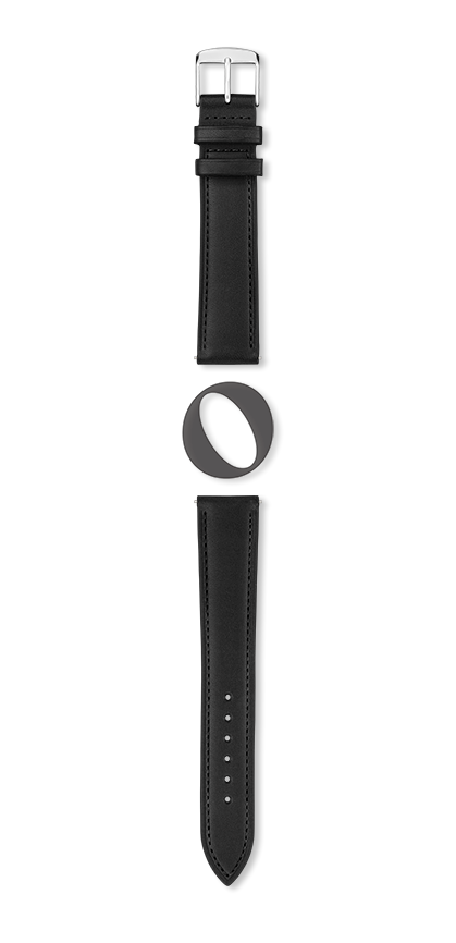 Bracelet montre CÔME (Noir, Noir, 14/12, 110/70, Femme) - Photo 2