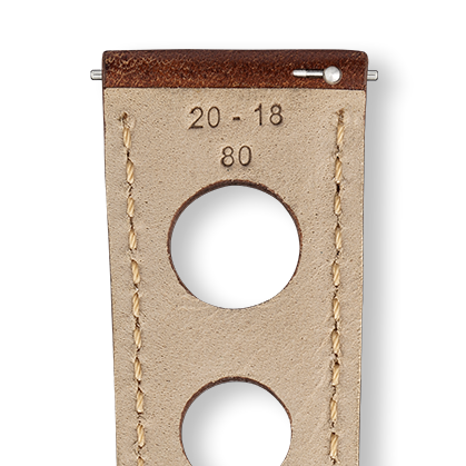 Bracelet montre LE MANS (Marron, Vison, 20/18, 115/80, Homme) - Photo 3
