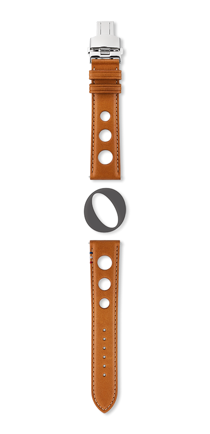Bracelet montre LE MANS (Marron, Cognac, 20/18, 115/80, Homme) - Photo 2