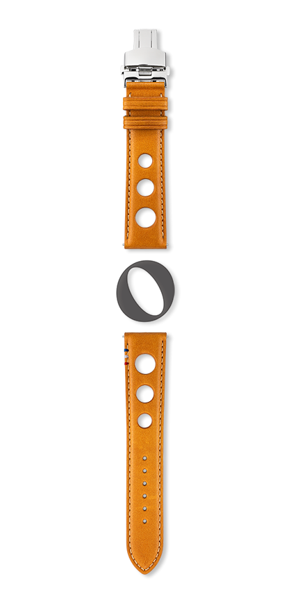 Bracelet montre LE MANS (Marron, Miel, 20/18, 115/80, Homme) - Photo 2