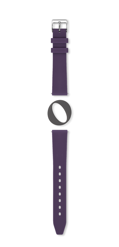 Bracelet montre HAWAI (Violet, Aubergine, 12/10, 110/70, Femme) - Photo 2