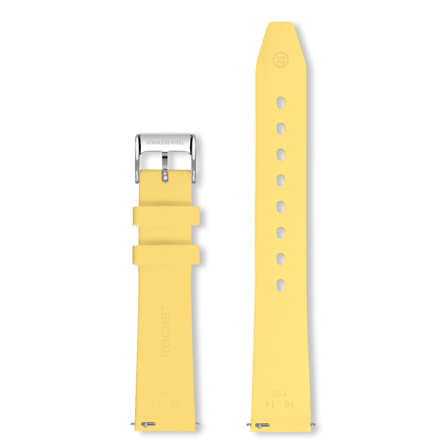 Bracelet montre HAWAI (Jaune, Jaune pâle, 12/10, 110/70, Femme) - Photo 5