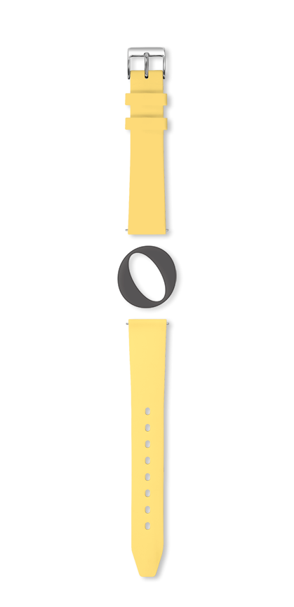 Bracelet montre HAWAI (Jaune, Jaune pâle, 12/10, 110/70, Femme) - Photo 2