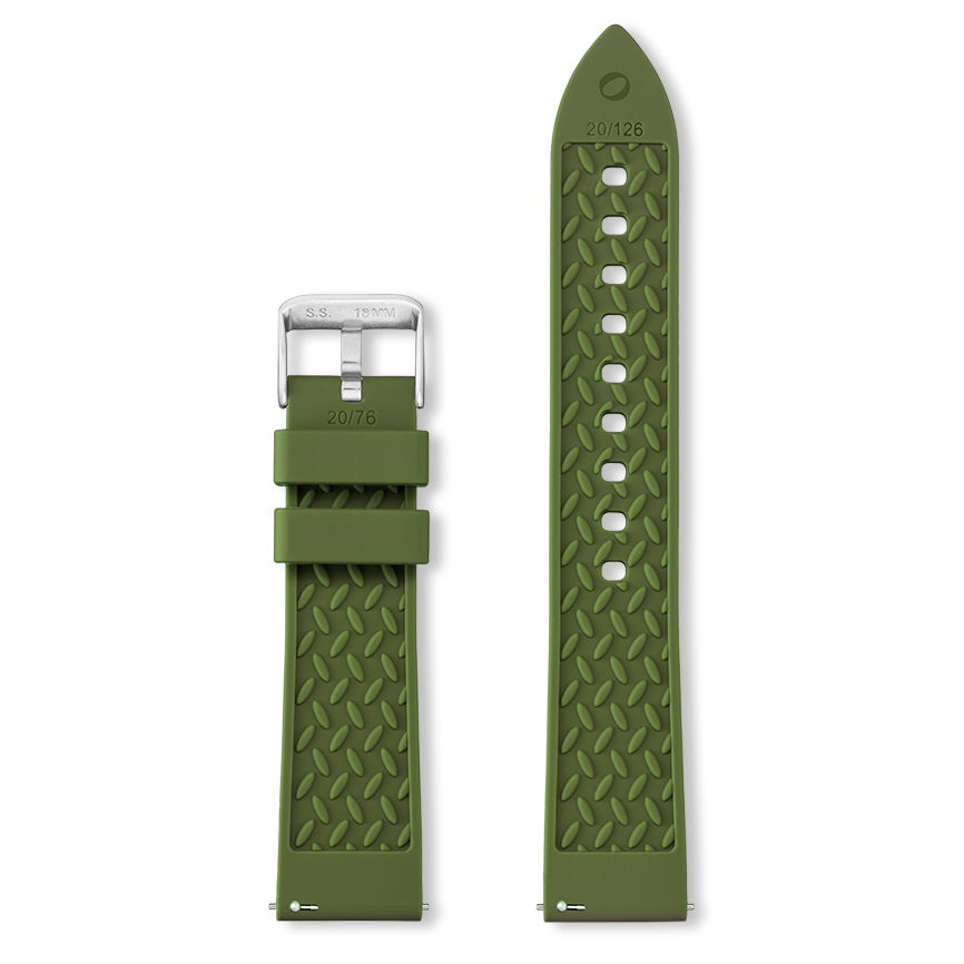 Bracelet montre BIRDY (Vert, Kaki, 18/16, 125/75) - Photo 5