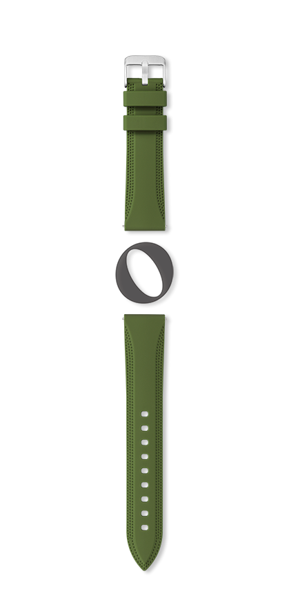 Bracelet montre BIRDY (Vert, Kaki, 18/16, 125/75) - Photo 2