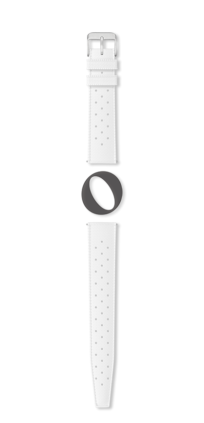 Bracelet montre TROPIC (Blanc, Blanc, 18/16, 120/75) - Photo 2