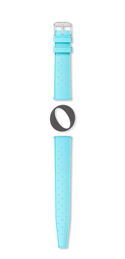 Bracelet montre TROPIC (Bleu, Bleu ciel, 18/16, 120/75) - Photo 2