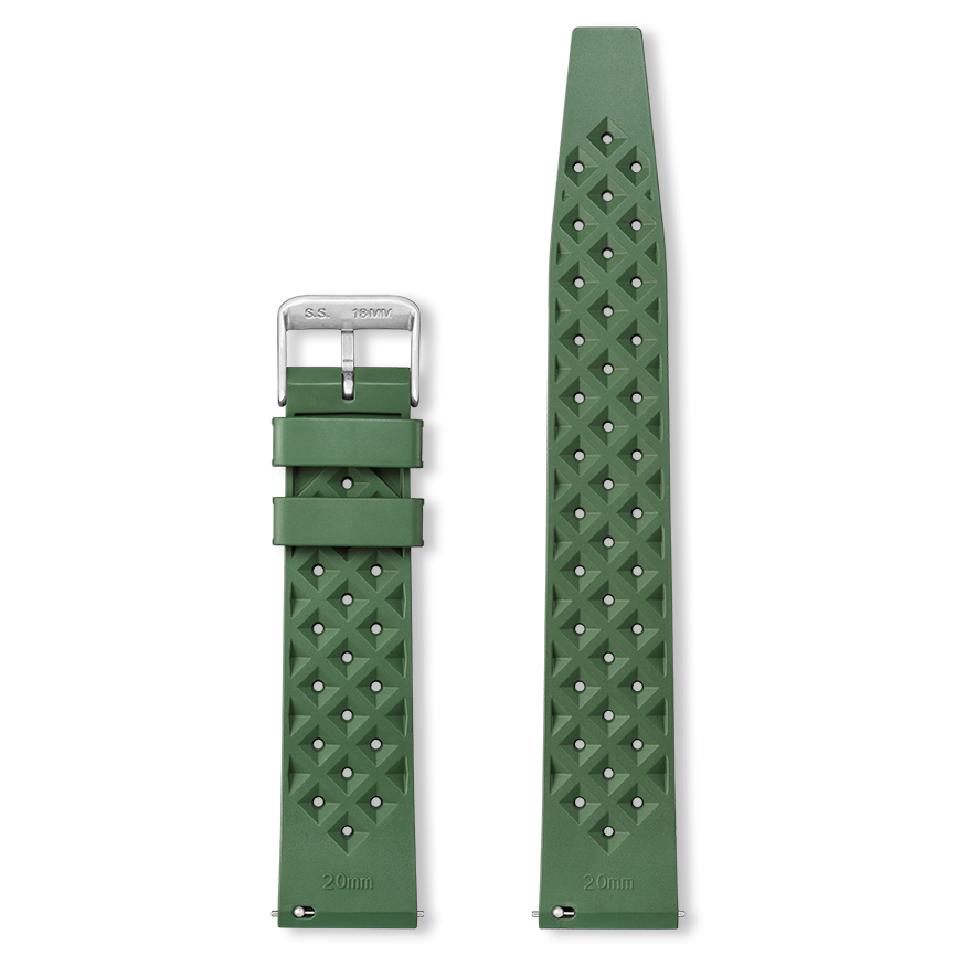 Bracelet montre TROPIC (Vert, Kaki, 18/16, 120/75) - Photo 5