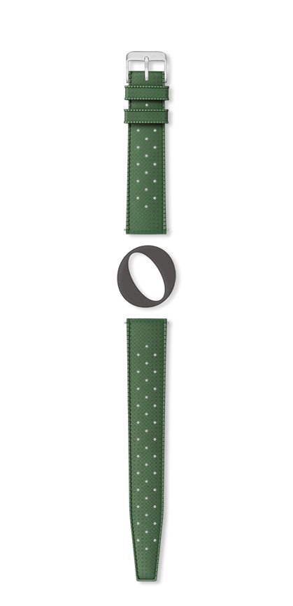 Bracelet montre TROPIC (Vert, Kaki, 18/16, 120/75) - Photo 2