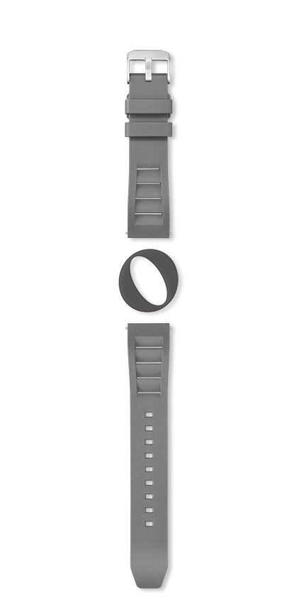 Bracelet montre SHARK (Gris, Gris moyen, 20/18, 125/80, Homme) - Photo 2