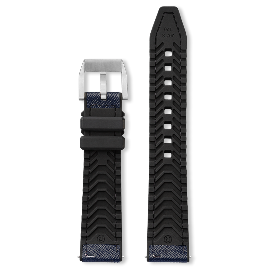 Bracelet montre TORINO (Bleu, Marine, 20/18, 120/80, Homme) - Photo 5