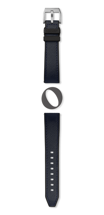 Bracelet montre TORINO (Bleu, Marine, 20/18, 120/80, Homme) - Photo 2